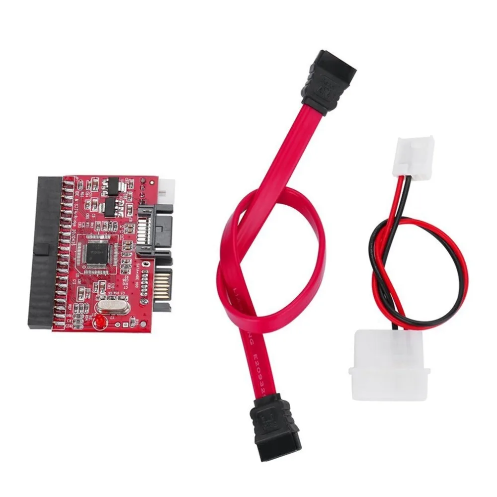Converter Adapter Red Lightweight Durable IDE HDD to SATA Serial ATA Hard Disk Driver Support for 133 100 CD | Электроника