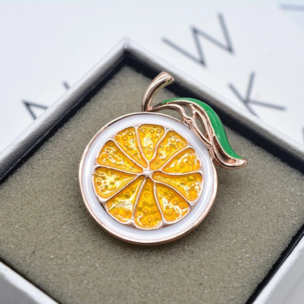 Брошь Стильный нежный прекрасный Pin Декоративные Плоды лимона Форма Broche для