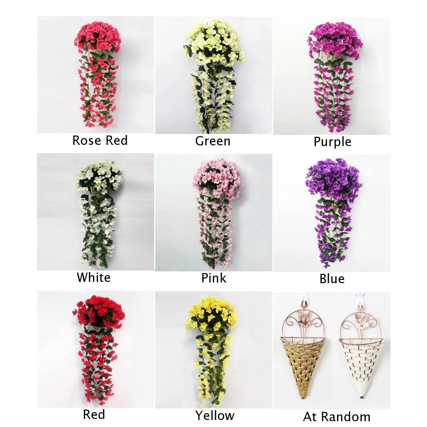 Artificial Flowers Hanging Garland Balcony Plant Home Decor Artificial Violet Flowers 1pc Artificial Flowers Hanging Garland Balcony Plant Home Decor Artificial Violet Flowers 1pc