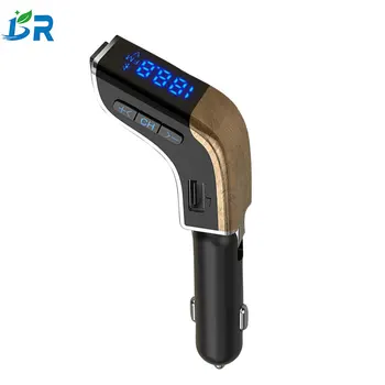 

V2 car charger wireless handsfree 3.5mm jack fm transmitter