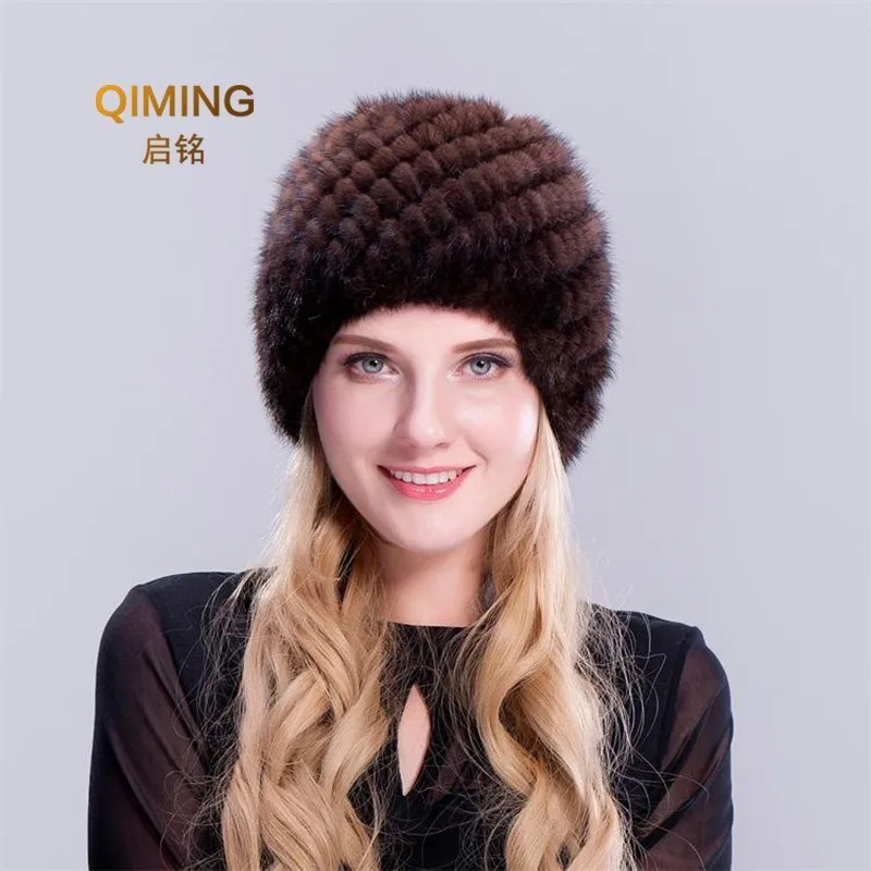 leather pom hat