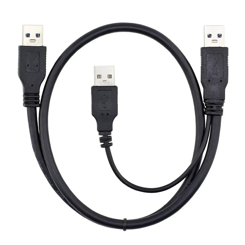 Chenyang USB 3 0 штекер двойной A кабель передачи данных с дополнительным питанием для
