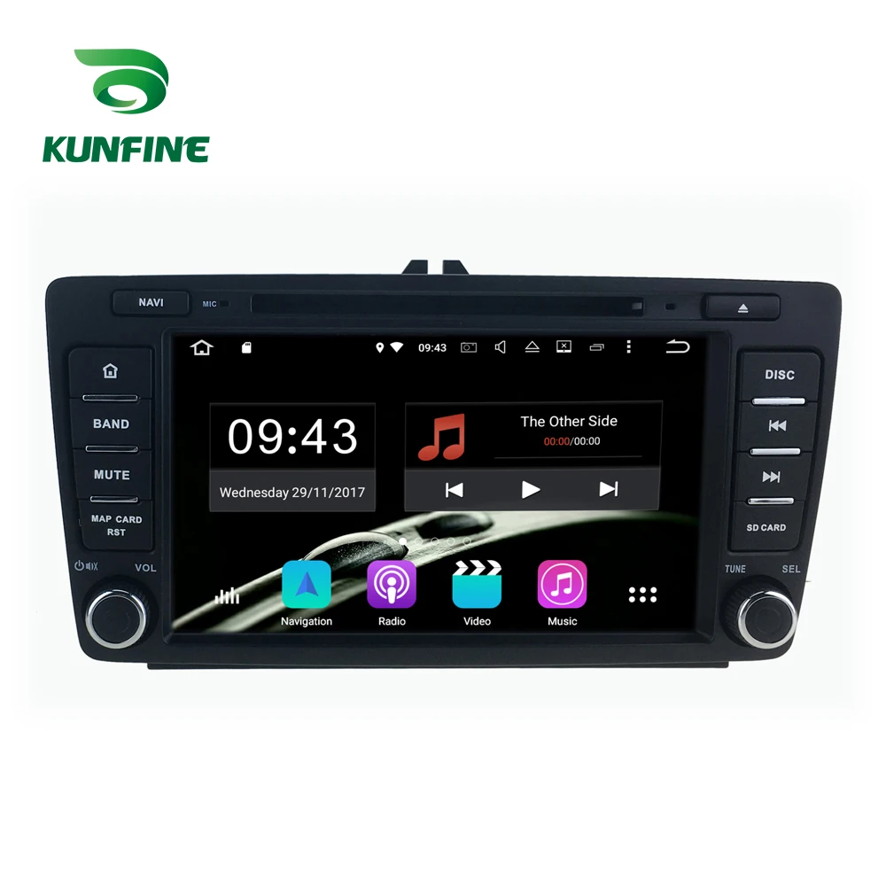 Android 9 0 Core PX6 A72 Ram 4G Rom 64G Автомобильный DVD GPS мультимедийный плеер стерео для SKODA OCTAVIA