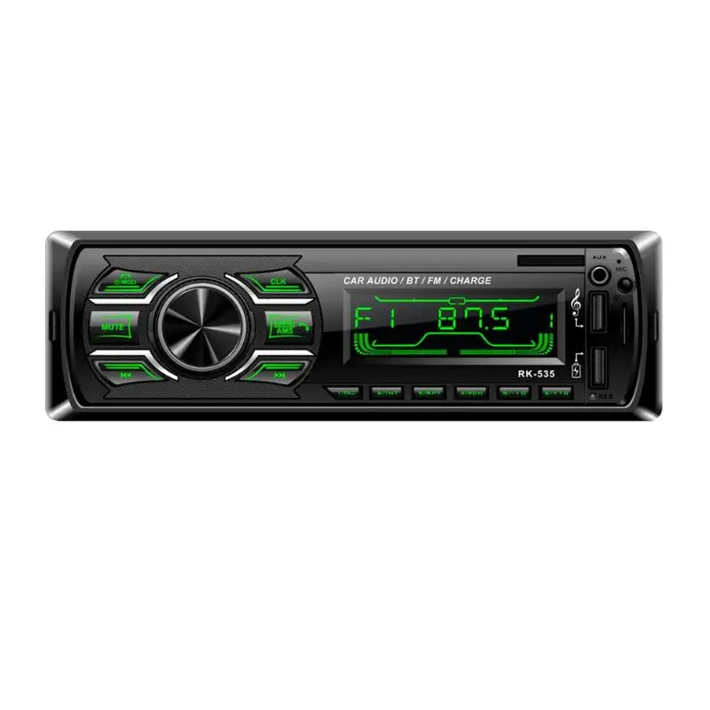 

12V Bluetooth Car Stereo FM Radio MP3 Audio Player 5V Charger USB SD AUX Auto Electronics Subwoofer 1 DIN Autoradio