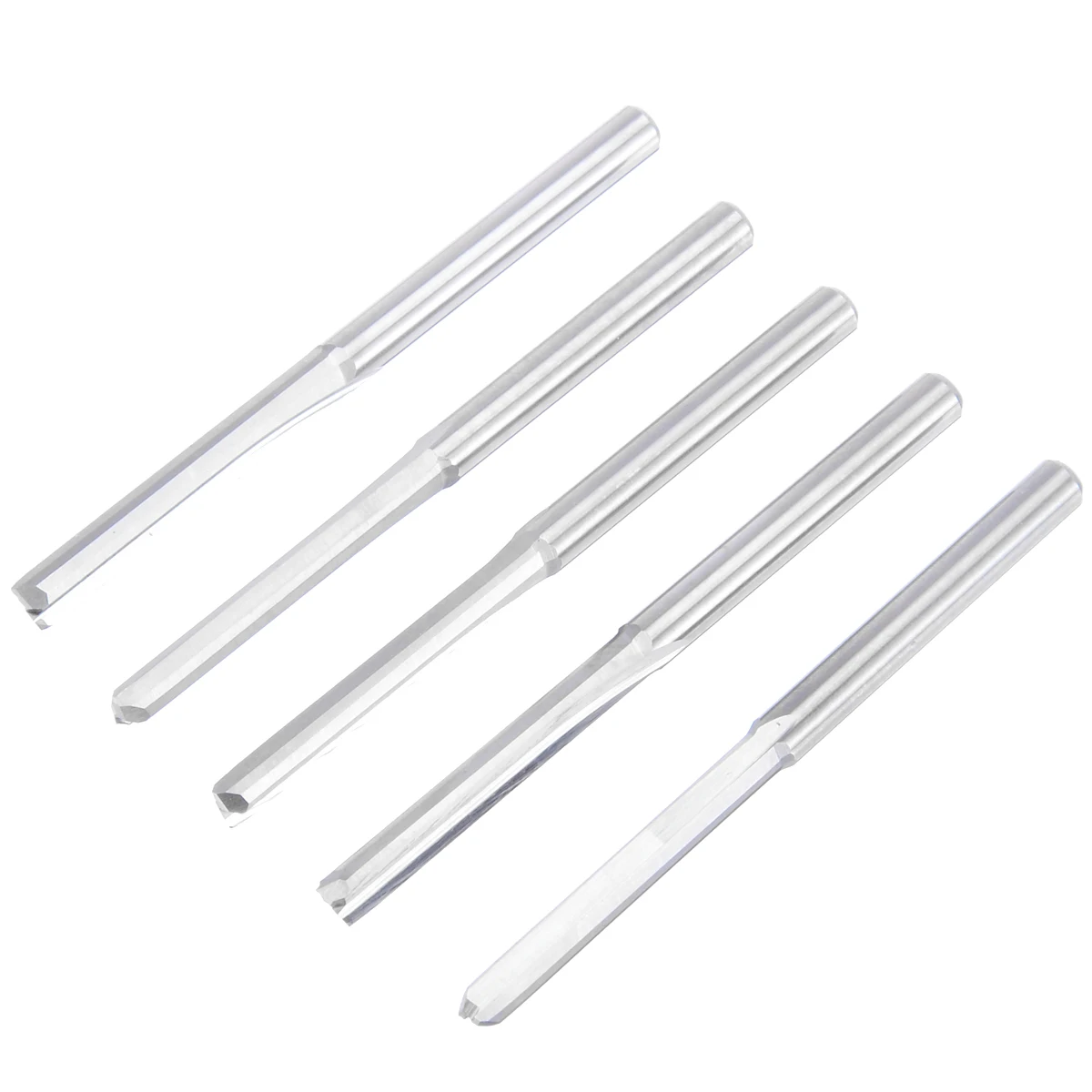 10pcs 2 Flute End Mill Set 3.175mm 22mm Carbide CNC Router Bits Milling Cutter For Working Tools