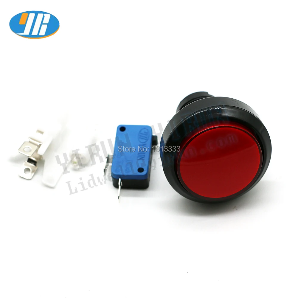 100 шт 12 V светодиодный кнопка для игровых автоматов 46 мм плоские кнопки Rund кнопка с подсветкой переключатель для крана игровой автомат