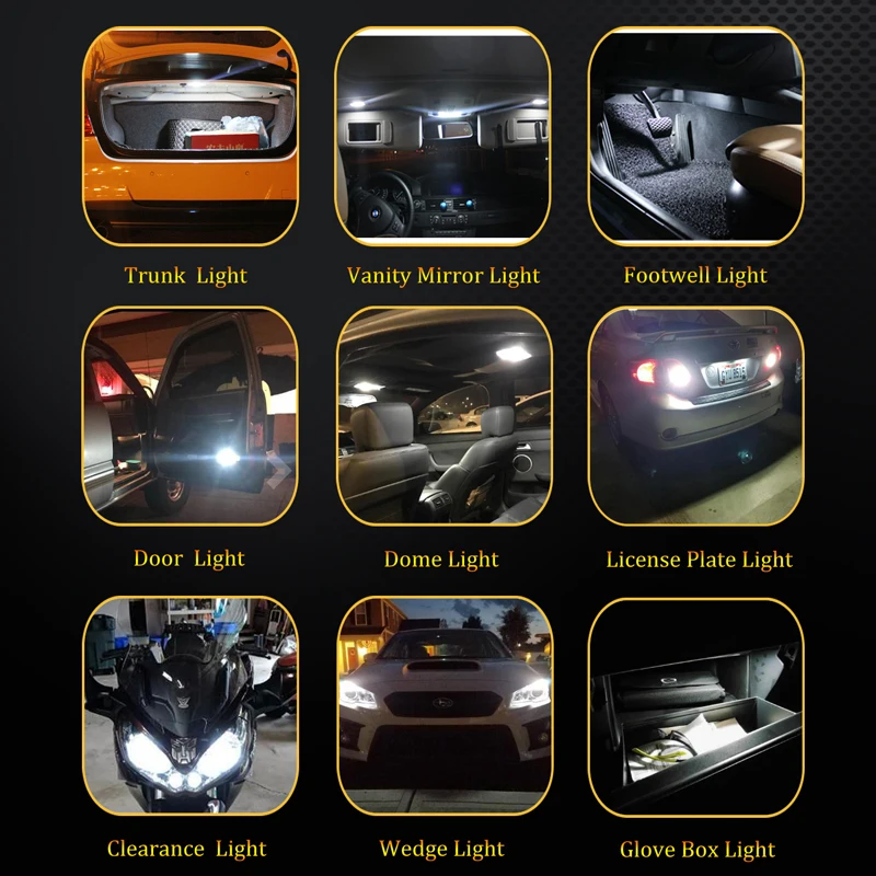 Deechooll 15 шт. Автомобильный светодиодный светильник s для VW Passat B7 3C, белые автомобильные лампы внутреннего освещения для Volkswagen Passat B7 2012+ купол светильник