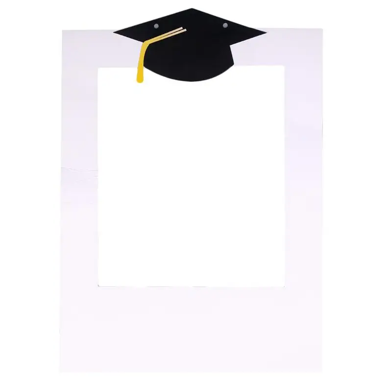 1 Pc Hand-held Photo Props Graduation Ceremony Party Booth Frame Decoration For Home Garden School | Дом и сад
