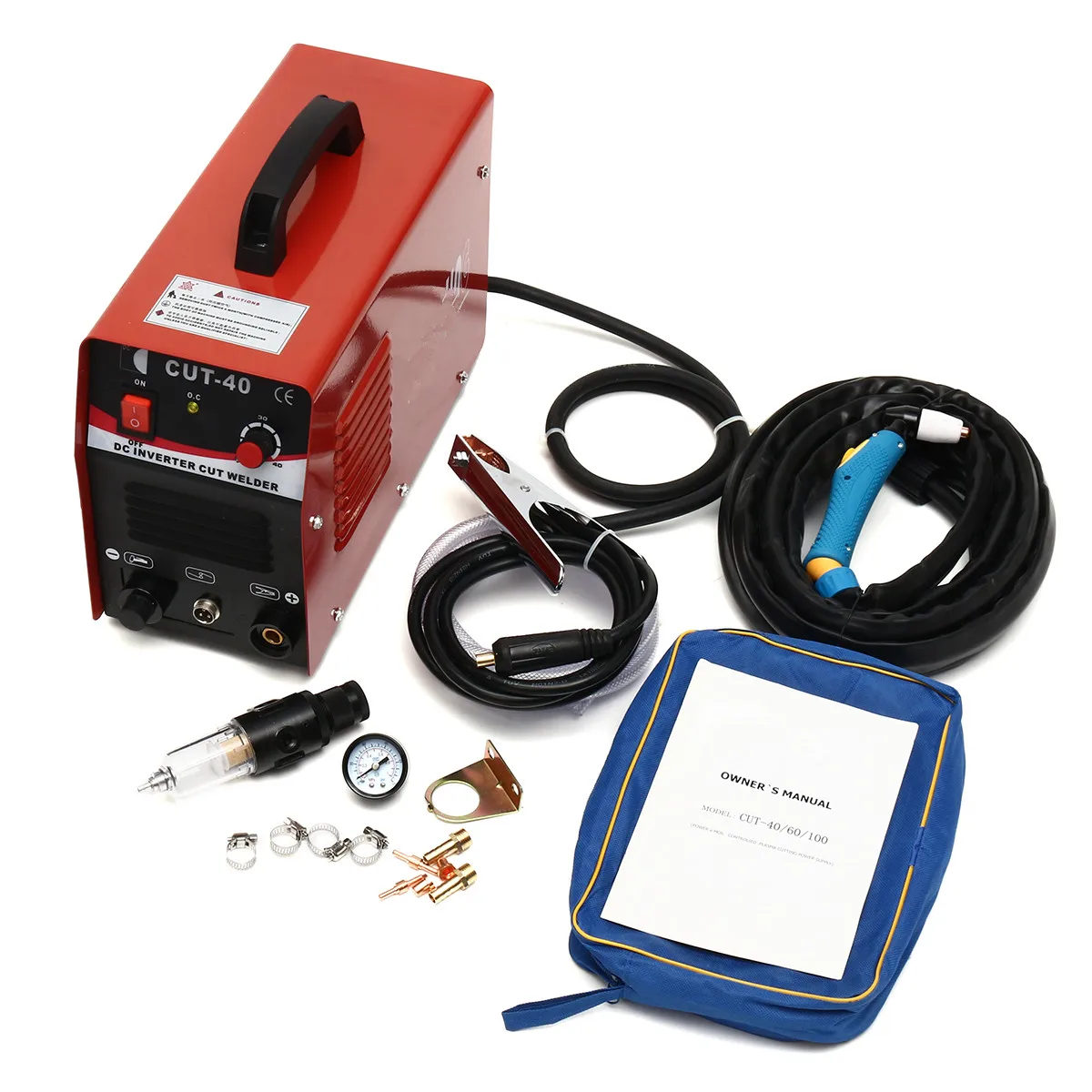 

CUT40 AC 220V Plasma Cutter 50 AMP 1/2 Inch Clean Cut Digital Control Plasma Cutter Kits,Cutting machine Work with CNC table