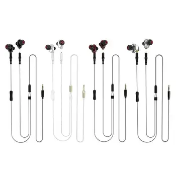 

M2 Dual Moving Coil Bluetooth In-ear Earphones Stereo HiFi Headset 3.5mm Wired Sport Headhone with Microphone High Quality