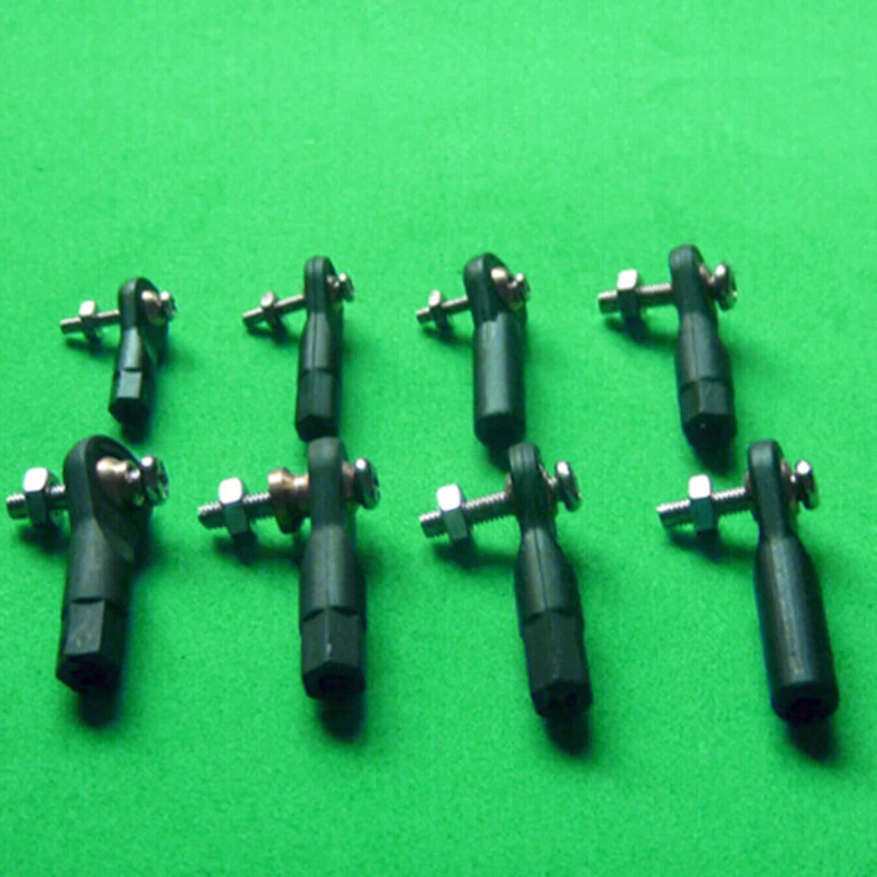 

10x Black M2 M3 Lever Steering Rod End Ball Head End For RC Car Crawler Airplane