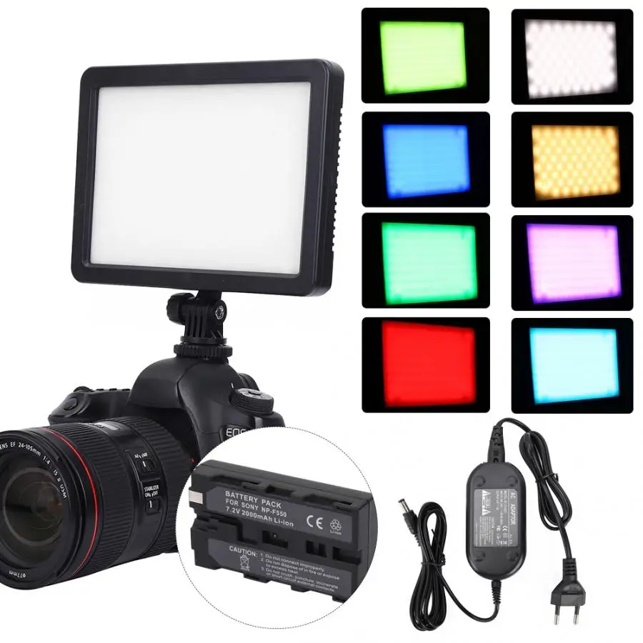 

selfie light Portable RGB 6 Colors Vloging LED Fill Light 3200K-5600K Photography Dimmable Video Lamp 2000mAh/ 4000mAh