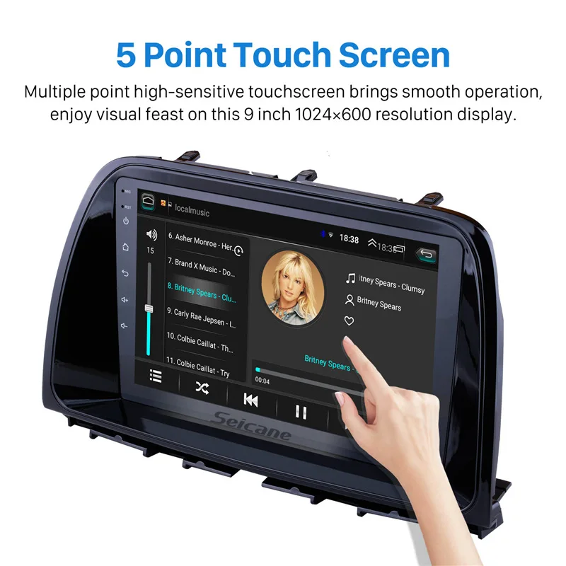 Автомагнитола Seicane 9 дюймов с GPS навигацией поддержкой TPMS DVR задней камерой DAB + 3G