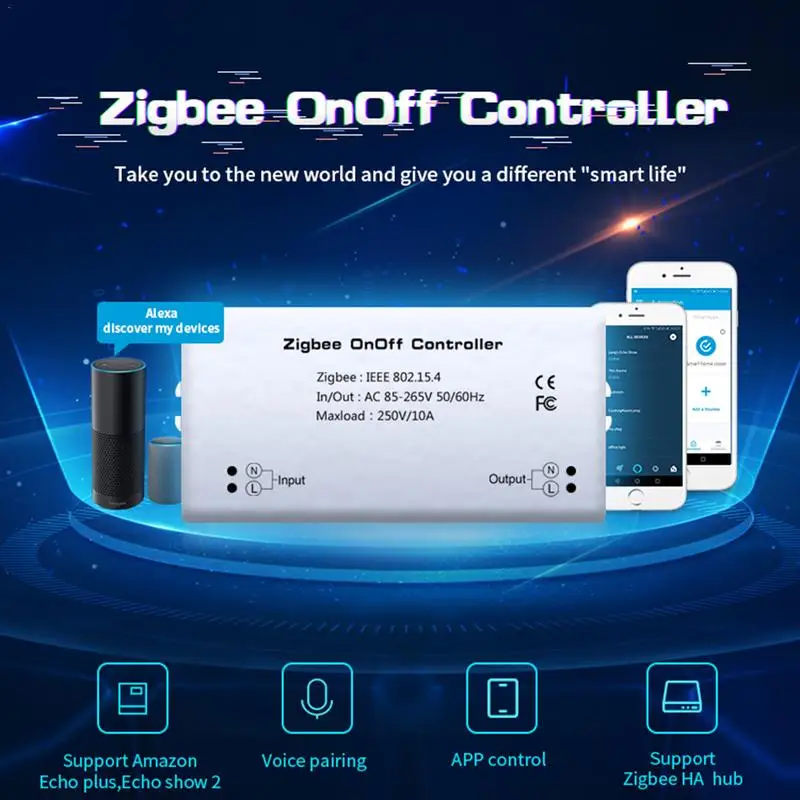 

Smart Remote Control Switch Modification Accessories Compatible For Alexa SmartThings Zigbee