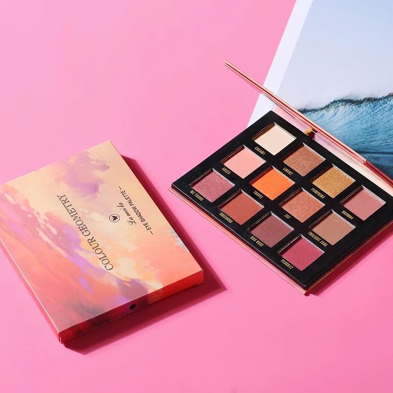 

Nine Color Eye shadow Dish Earth Color Matte Pearlescent Cute Girl Eyeshadow Pallete