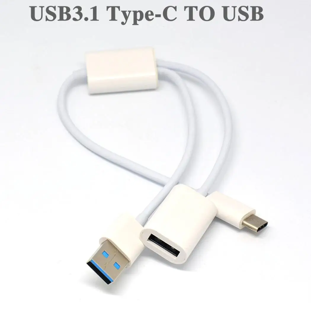 2 в 1 Многофункциональный мини USB USB3.1 Type c для USBA Female и Male C кабель зарядки передачи
