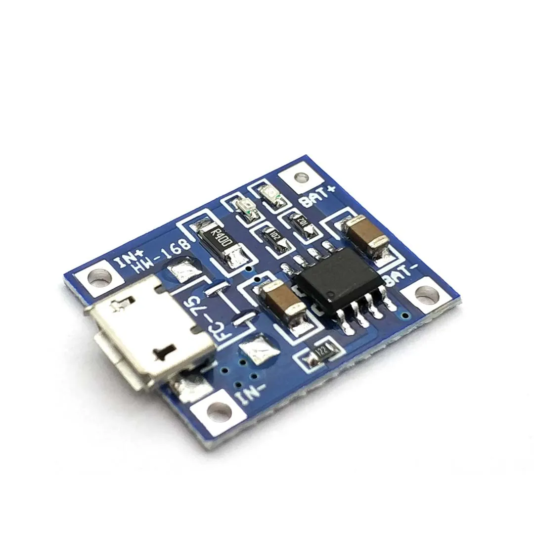 Плата зарядного устройства для литиевых батарей 1 а Micro USB 18650 модуль + защита две