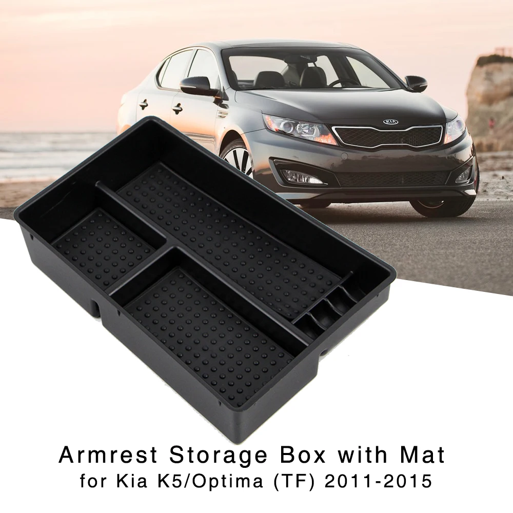 

Armrest Storage Box for KIA K5 Optima TF 2011 2012 2013 2014 2015 Center Console Glove Holder Organizer Tray