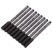 Новинка, 9 шт./лот, кисточка на водной основе, маркеры, разные размеры, пигментный лайнер, треугольные карандаши, ручки для художественные канцелярские принадлежности