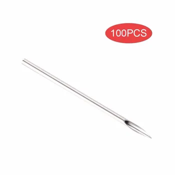 

100pcs Piercing Needles Tattoo Body Piercing Sterilized Disposable Hollow Needle For Nose Ear Lip Tattoo Supplies Microblading