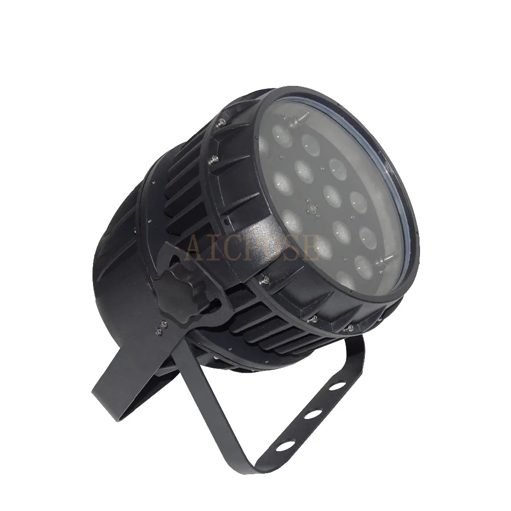 2 шт./лот Zoom Par Light 18x12 W IP65 водонепроницаемая светодиодная лампа RGBW 4 в 1 сценическая