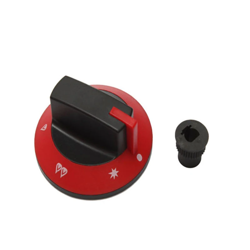 

EARTH STAR 68MM Plastic RED BBQ temperature control Knob Insert D diameter 8.3mm for 8mm valve shaft promotion price