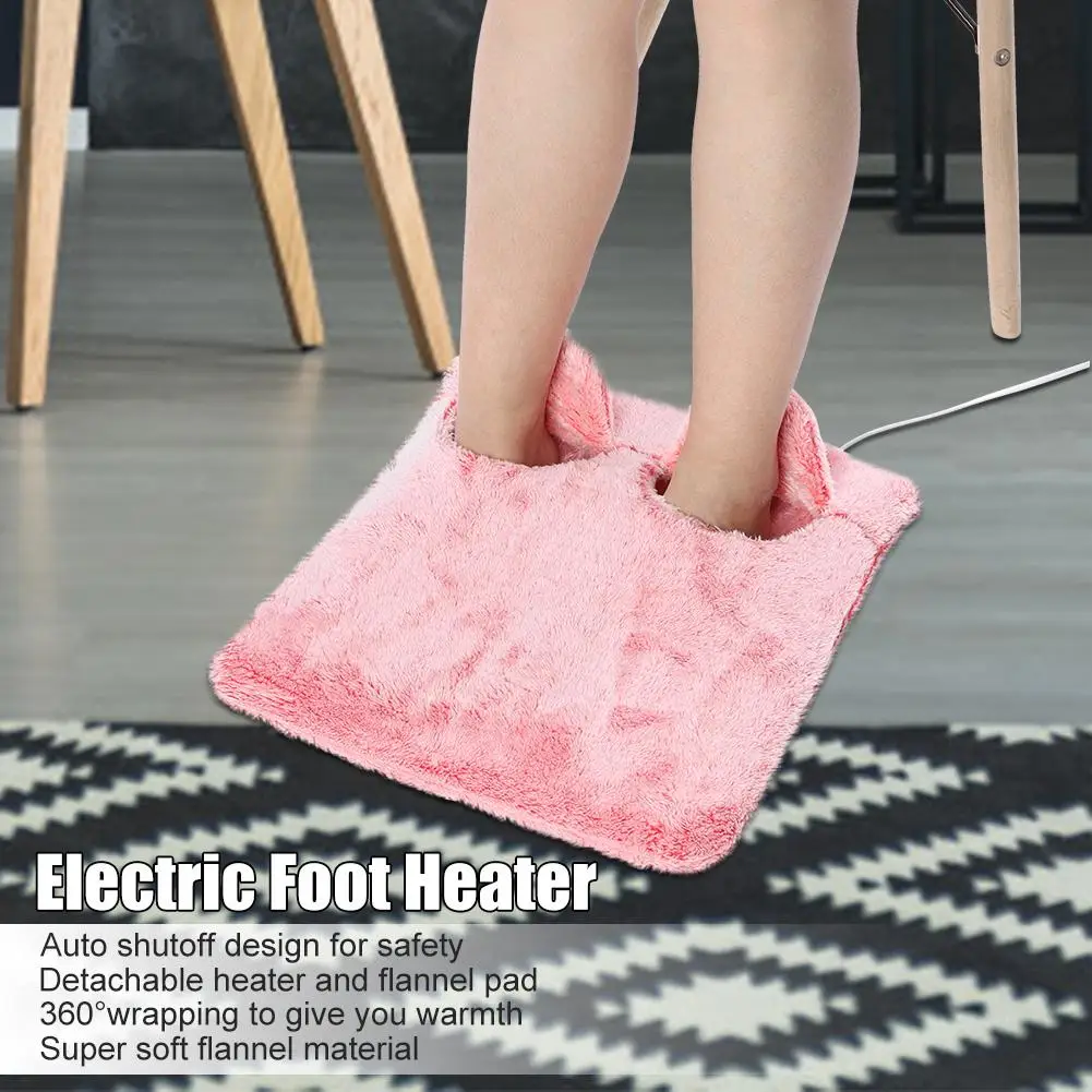 

New Electric Foot Heater Flannel Heating Pad Cushion for Feet Hands Body Multi-function foot warming treasure