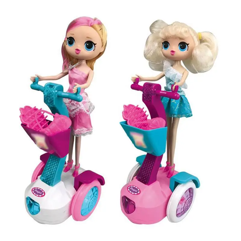 

Cute Doll Balance Car Electric Light Music Girl Gift Children's Toy Rotating Princess Doll Beautiful Birthday Gift