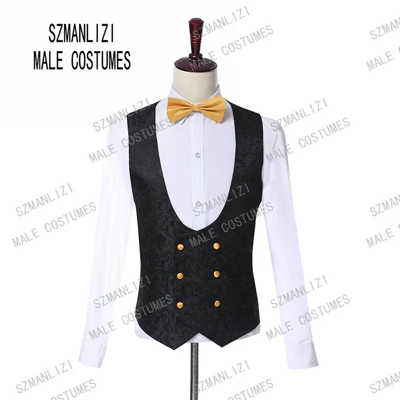 Groomsmen Formal Groom Party Suit Terno Slim Fit Mens Tuxedo Blazer Wedding Suits For Men Bridegroom 3 Pieces