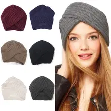 HIRIGIN Новая модная женская зимняя мужская вязаная шапочка мех мешковатая шерстяная шапка Лыжные шапки