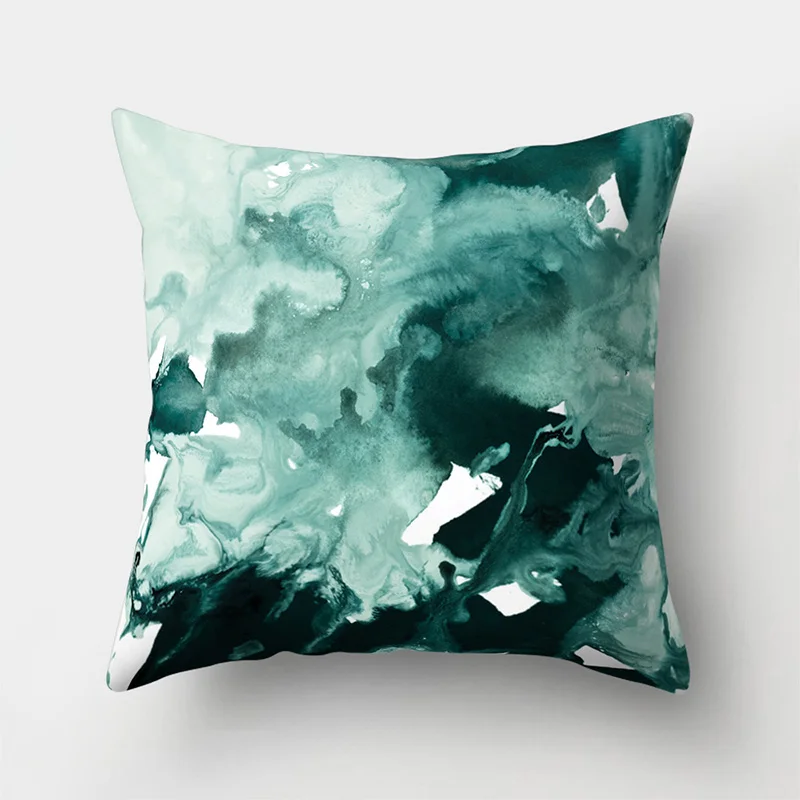 

Rectangle Cotton Linen Pillow Case Geometric Marble Cushion Cover Home Decor