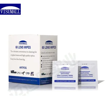 

VISUMALL Anti-fog Camera Lens Optics Tissue Cleaning Clean Paper Wipes Wet Sensor Cleaner CCD Camera Lens Cleaning 2 packs of 60