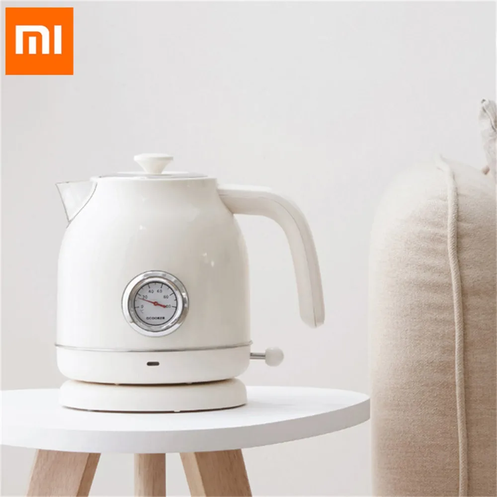 Xiaomi Mijia Ocooker Cs Sh01 1.7l Электрический чайник из нержавеющей стали термометр для воды с часами дисплей для дома