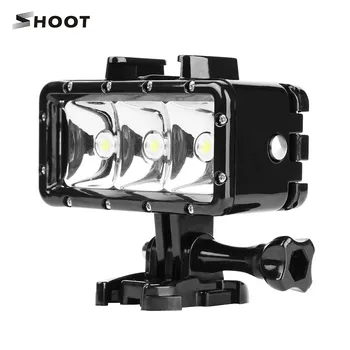 

SHOOT Portable LED Diving Light Lamp 30m Waterproof Built-in 1200mAh for GoPro Hero 7/6/5/4 for SJCAM Sports Action Cameras