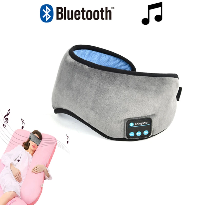 2019 Беспроводные стерео Bluetooth наушники маска для сна держатель телефона мягкие