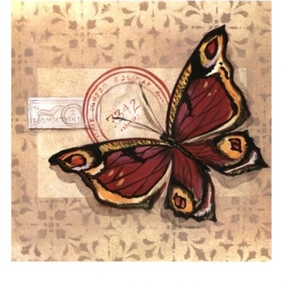 Постер Le Papillon I от Marianne D. Cuozzo (13x19) | Дом и сад