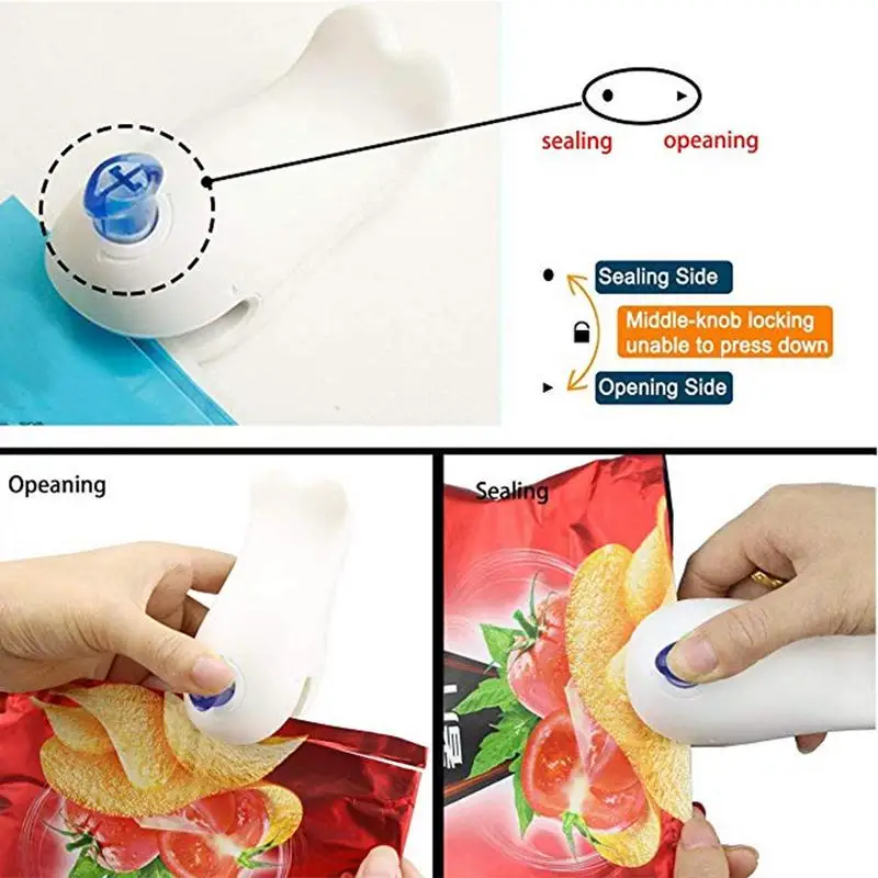 Ручной герметик для горячих мешков с резаком, герметичный герметик для хранения пищевых продуктов, мешок для картофельных чипов, герметичный герметик в форме Кита