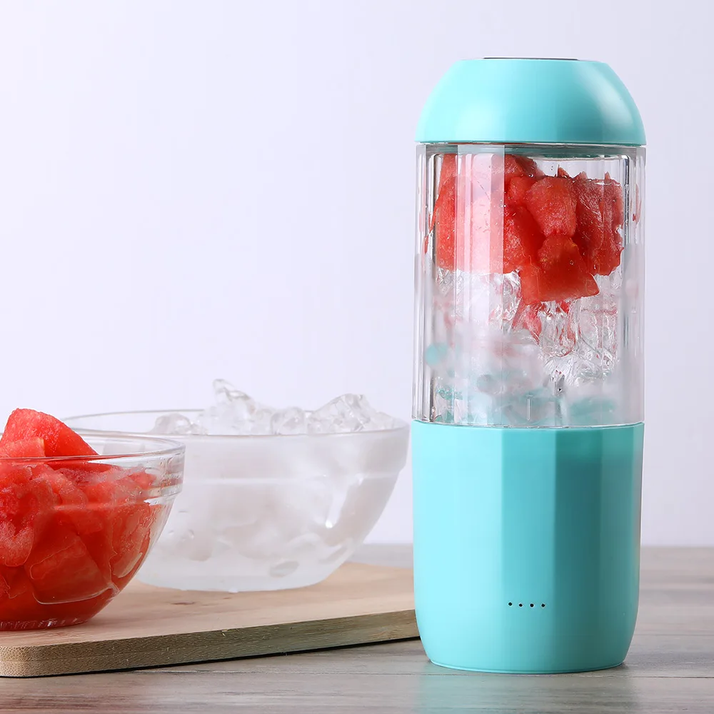 

6 Blades Portable Electric Blender Fruit Juicer Cup USB Rechargeable Fruit Ice Smoothie Maker Blender Machine Sport Bottle 380ml