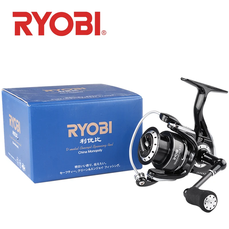 RYOBI SHOCK Рыболовные катушки 1000 2000 3000 4000 спиннинговая Катушка 5 1: 1/5. 0:1 Передаточное