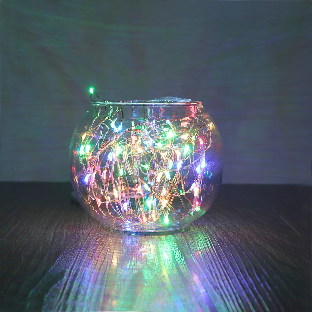 2/3/5M 50 LED Copper Wire String Light with Bottle Stopper for Glass Craft Fairy Valentines Wedding Decoration Lamp Party | Лампы и