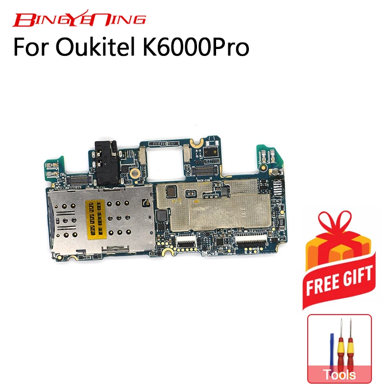 

BingYeNing New Original For Oukitel K6000Pro mainboard 3G+32G ROM Motherboard flex cable board.Android7.0 MT6735 Octa Core Phone