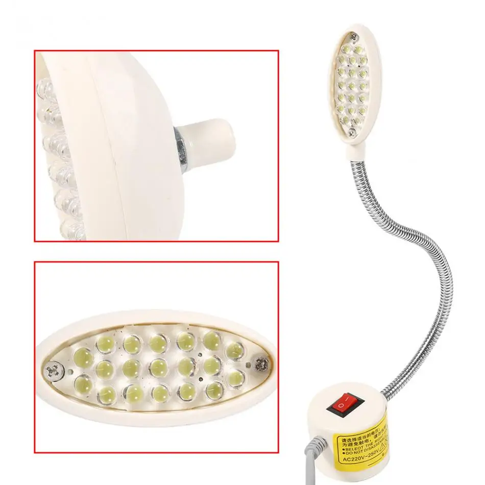 

LED Sewing Machine Light Industrial Gooseneck Lamp LED Work Light Magnetic Base Switch Flexible Mounting 10/19/20 Leds Hot Sale