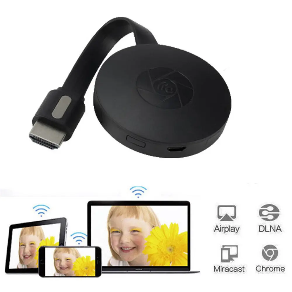 Горячая Распродажа 2019 для iOS/Android Miracast 1080P 2 го поколения цифровой HDMI медиа видео