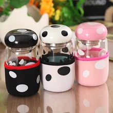 1 шт. стеклянная портативная бутылка с чаем с чайным ситечком и крышкой для чашки стеклянные чашки для путешествий для дома и офиса