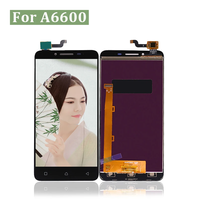 10 шт./лот для lenovo A6600 ЖК-дисплей с сенсорным экраном дигитайзер сборка дисплей