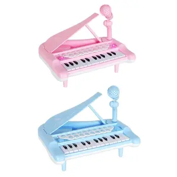 

Mini Musical Instrument Kids Simulation Electronics Keyboard Piano with Microphone Puzzle Educational Intellectual Toys Dropship