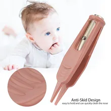 Горячая Светодиодный свет ушной нос Пинцет для чистки ушной очиститель инструменты младенческой ушной Нос пупка пластиковые пинцеты Oor neus уход за ребенком