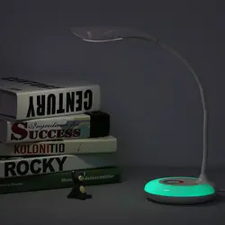 Дети USB лампа AC100-240V светодио дный белый + RGB сенсорный затемнения Desktop Light 360 гибкое колено защита глаз ночника