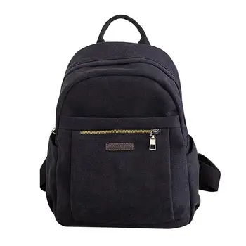 

Retro Anti-theft Mini Backpack For Women Girls Ladies Vintage Canvas Travel Backpack Leisure Female Shoulder Bag