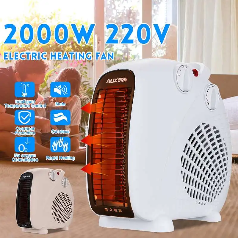 

220V 2000W Mini Electric Heater Cold warm air fan Portable Winter Warmer Fan Air Heater Stove Radiator Warmer Machine